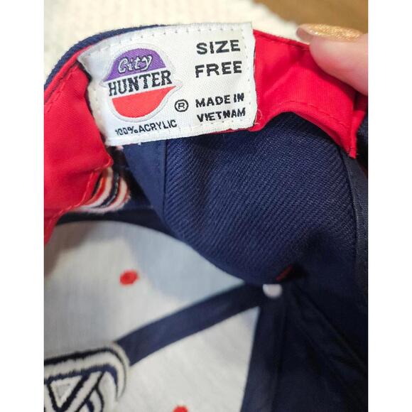 Atlanta Raised Lettering Baseball Cap One Size Snap Back - Picture 4 of 6